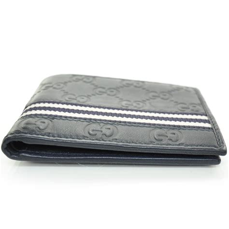 navy blue Gucci wallet